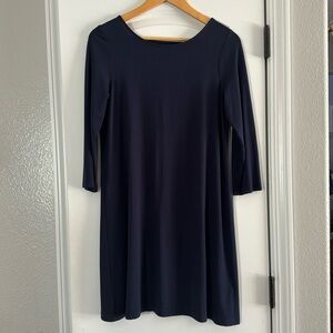 Lilly Pulitzer size medium a dark blue dress very cute very soft to the touch.